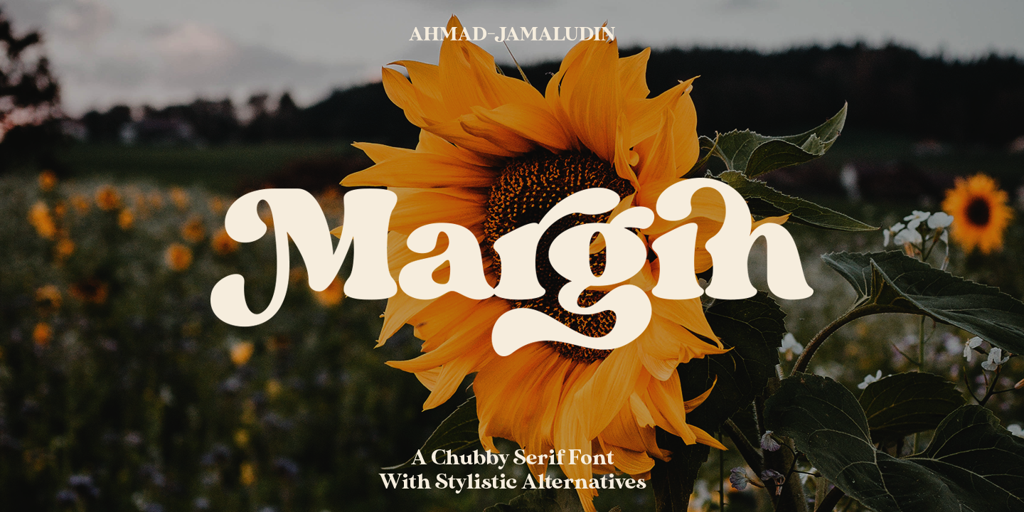 Beispiel einer Margin-Schriftart